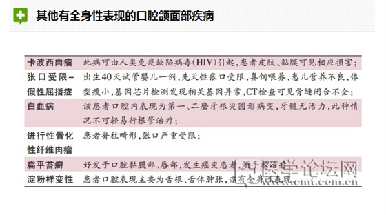 口腔疾病与全身系统性疾病的关系