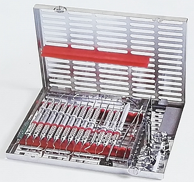16支装器械盒 外部尺寸8″×11″×1.25″(203mm×280mm×32mm)